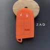 ZAD Silicone Rubber Car Key Case Cover Shell Holder For JEEP for Chrysler Dodge JCUV for Fiat 500X 2+1 Button Car Styling Pocket