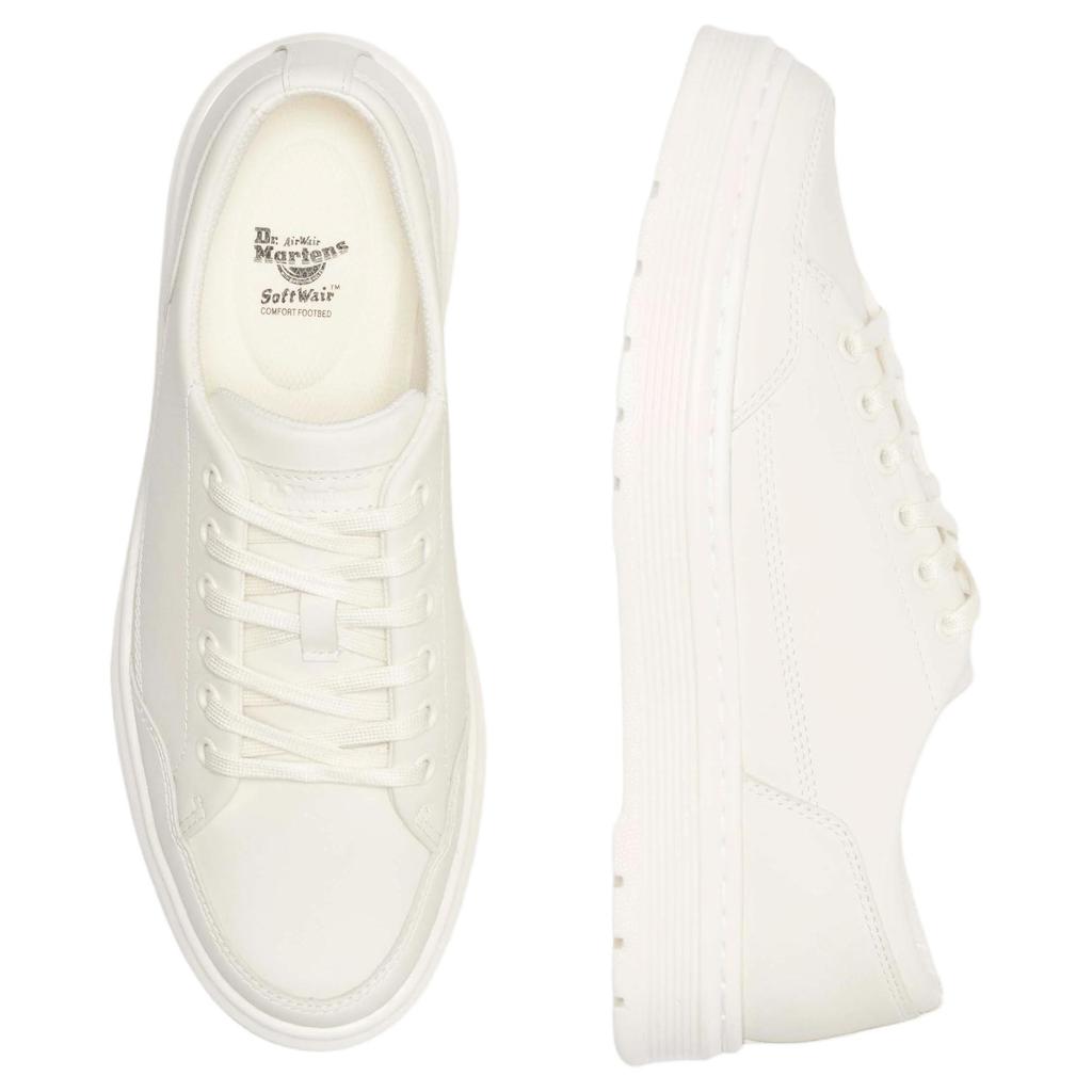 Dr. Martens Brookline Leather Fashion Casual Durable Low-Top Shoes Unisex sneaker Off-White 41542100