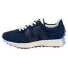 Nb 327 Retro Fabric Leather Cushioning Durable Lightweight Low Top Running Shoes Unisex Sneaker Navy MS327AAB