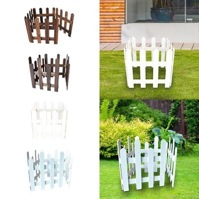 Wooden Garden Fence Landscape Edging Border Fence,Strong Sturdy DIY Gardening