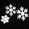 1 Set Christmas Snowflake Foam White Color Increase Atmosphere Xmas Tree Hanging Pendant Home Office Decor for Gift