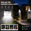 IP65 Waterproof Solar Powered Warm White Garden Lantern Wall Lamp with Motion Sensor LED Rechargeable