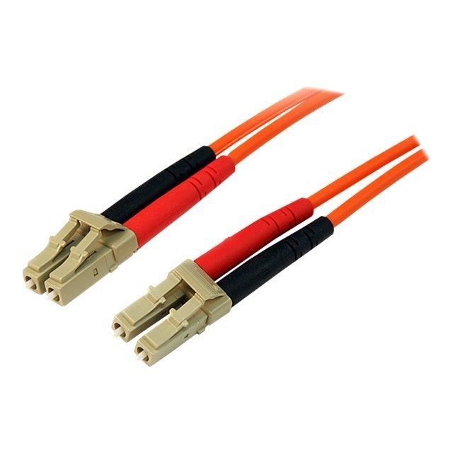 Dupleks fiberoptisk patchkabel Multimode 50/125 LC / LC - 2 m - STARTECH - Oransje