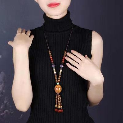 Gioielli Stile Etnico Collana Nappa Lunga Catena per Maglione Retrò Stile Boemo Girocollo Decorazione