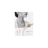 VOTRE COUTURE Pearl Necklace and Earrings, 8mm, Made in Japan, Suitable for Formal Occasions,