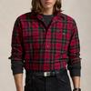 Polo Ralph Lauren Plaid Button-Down Collar Long Sleeve Shirt Men shirts Red MNPOWOV16823767-600