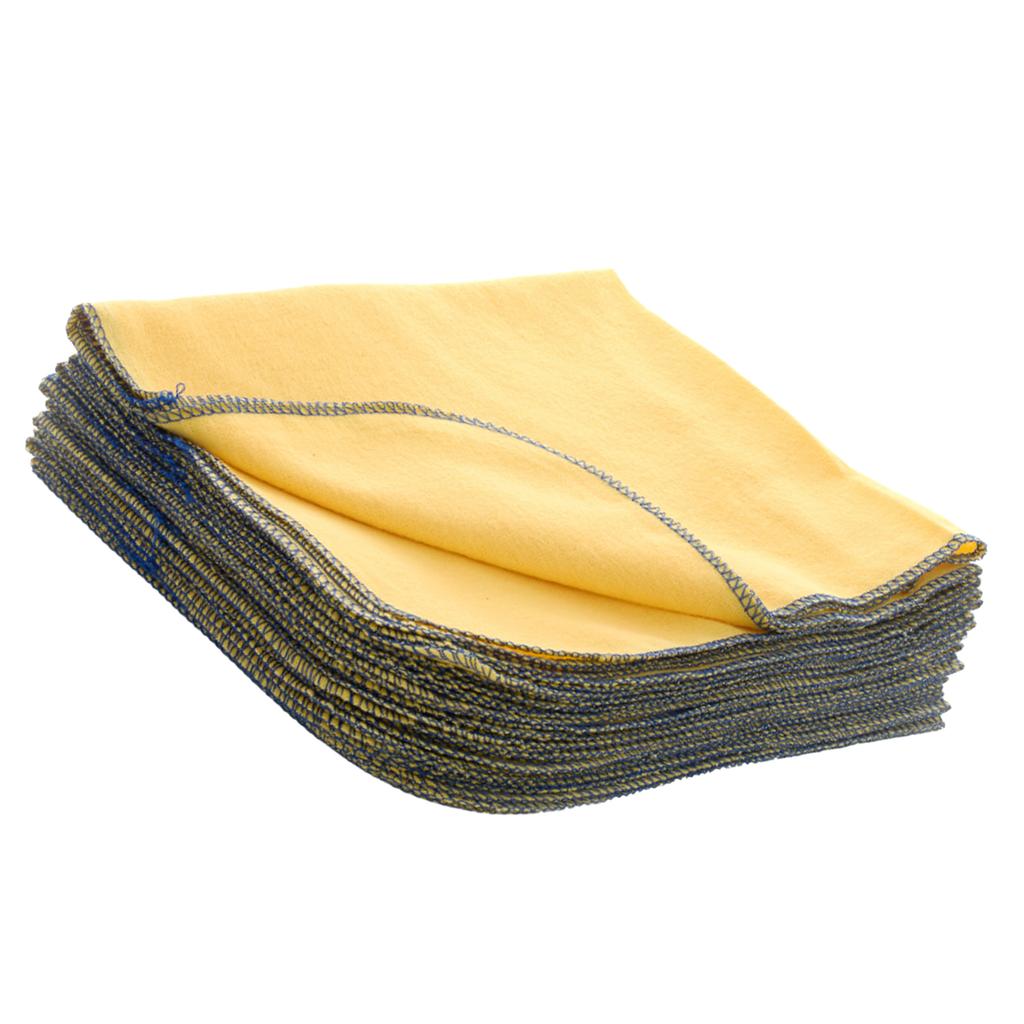 Leecroft Καλύτερο Κίτρινο Ξεσκονόπανο Μπλε Άκρη 50cm x 40cm