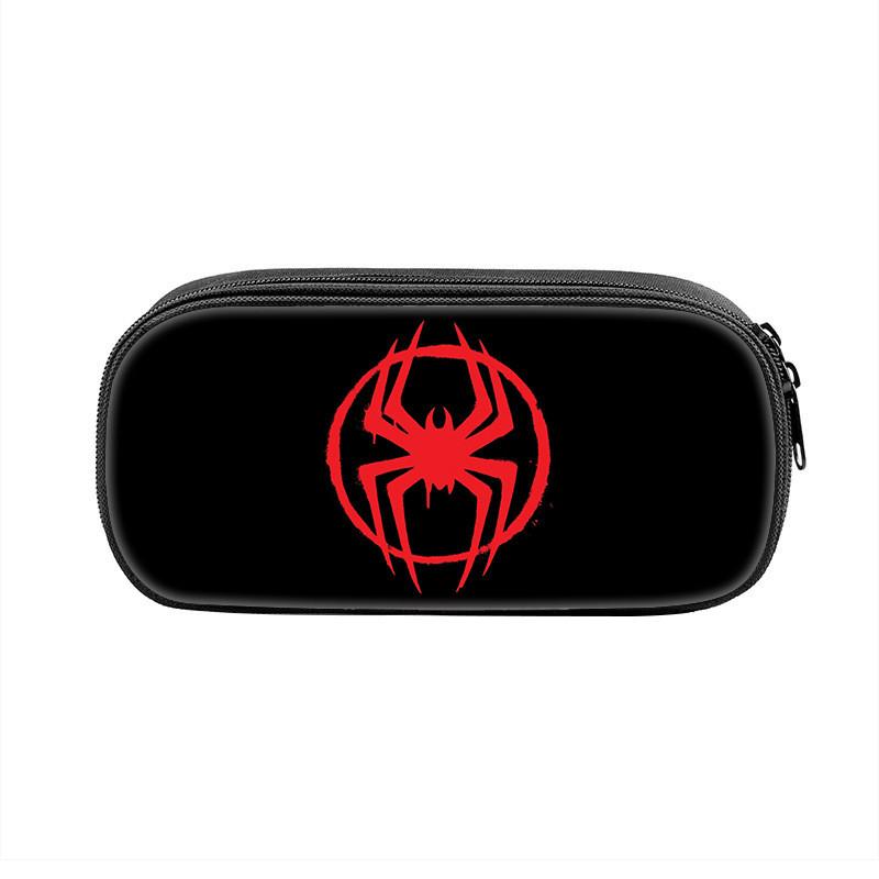Spider Man Large Capacity Nylon Pencil Case For Students And Kids