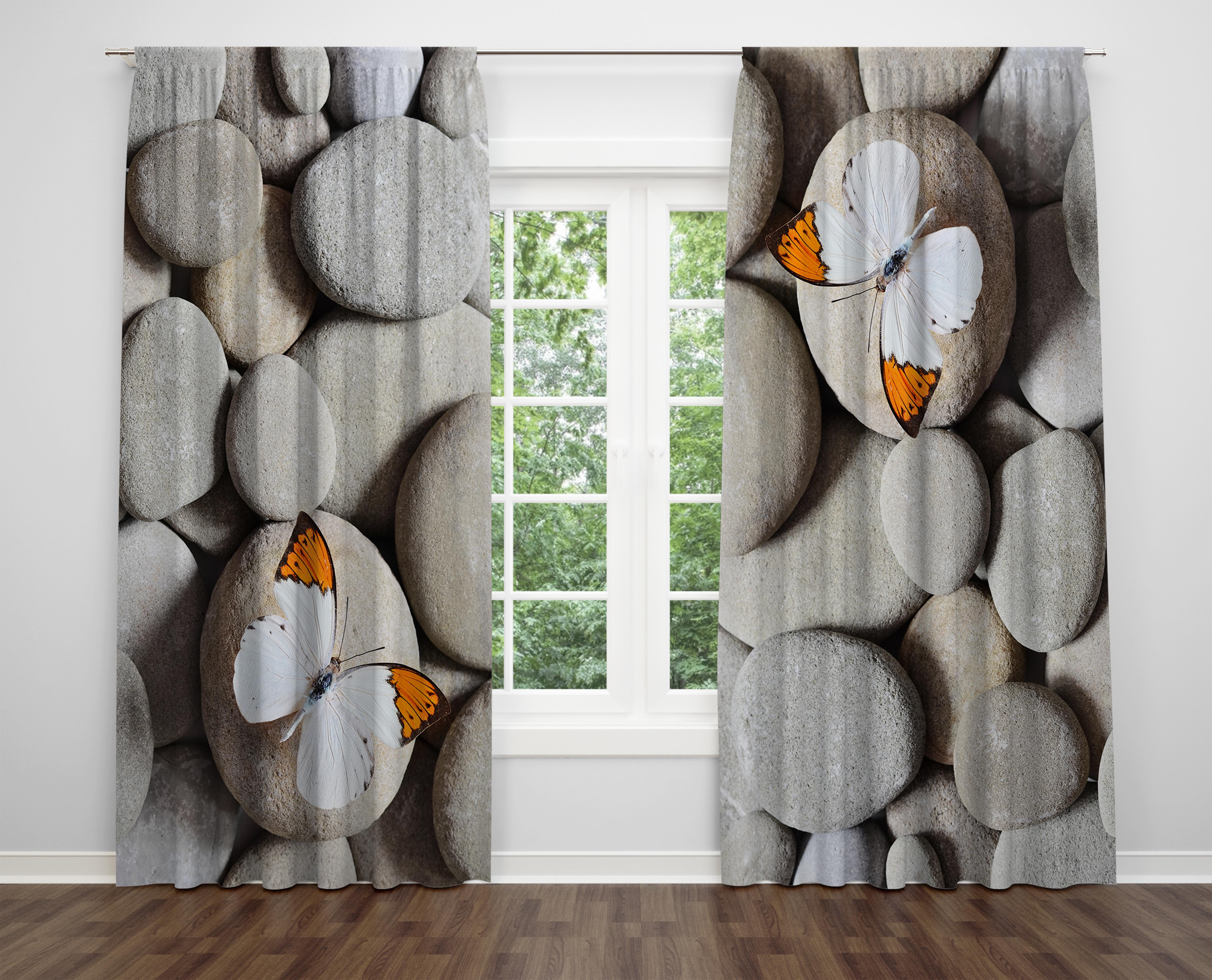 

Декоративний дизайн, високоякісна бавовняна тканина, ви можете вибрати одну або подвійну фіранку з крила 1 piece різнокольоровий