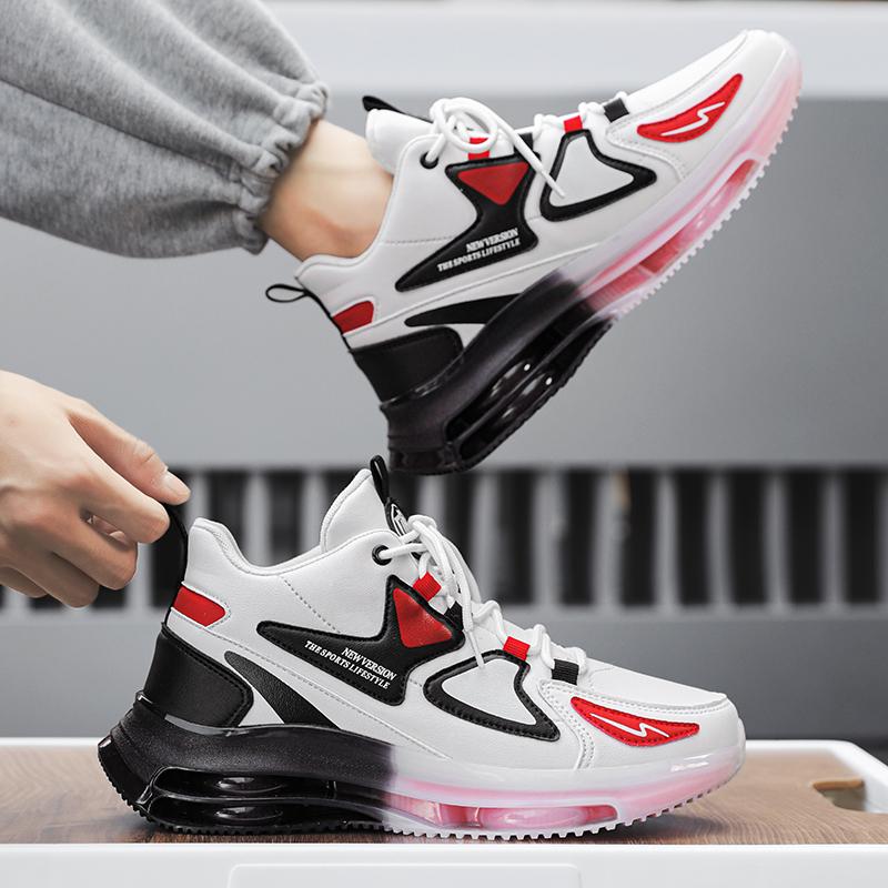 new fashion high-top men's shoes youth fashion casual shoes middle school sports non-slip shock absorption running shoes