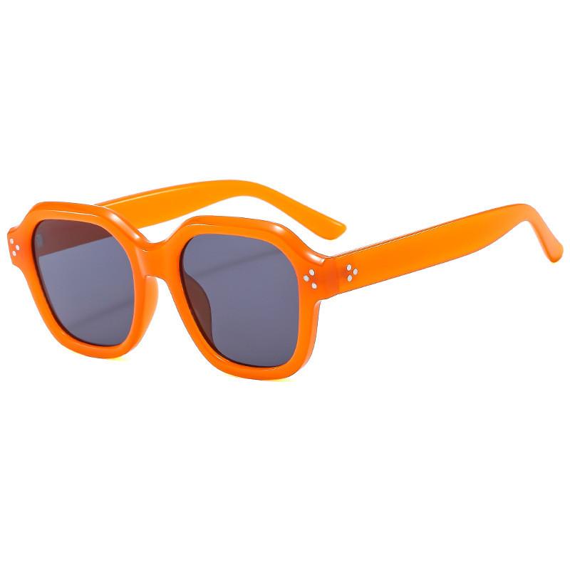 Dopamine Style Square Sunglasses With Antiuv Coating For Fashionable Summer Outings