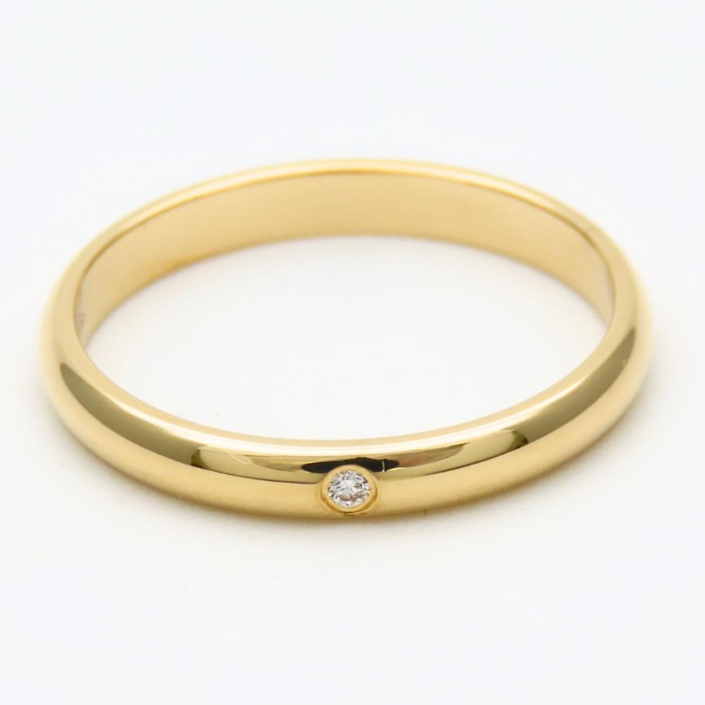 Used CARTIER Ring 1895 Wedding EU#52.5 53 K18 Yellow Gold/diamond 2.4g Yellow Gold 1PD
