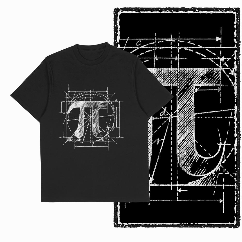 Coolmind SC 100% Cotton math lover pai Graphic T shirt fo men Cool math Big Size vintage BLACK men's novelty tee shirt