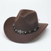 Cowboy Hat With Chain And Starry Sky Compass For Western Style Men And Women
