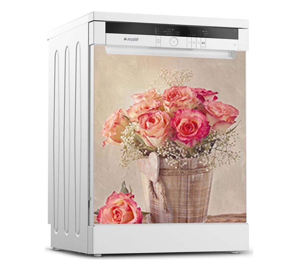 36 Style Dishwasher Decoration Sticker DIY Kitchen Wallpaper Peel and Stick Vinyl Wall Decal LandscapeFlower Mural For Home Decor