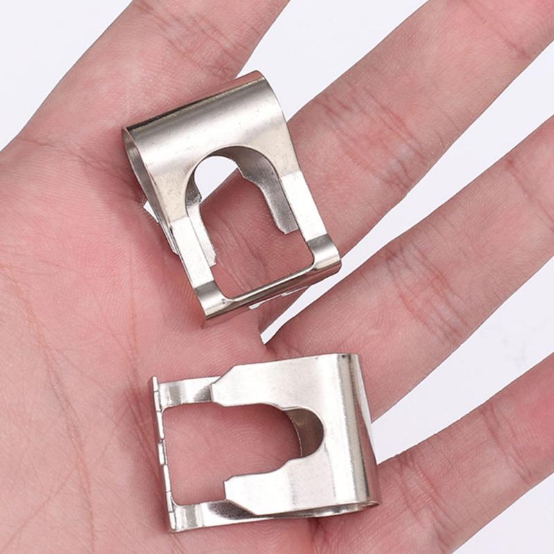Car Wiper Repair Clip Front Windshield Wiper Linkages Iron Fixing Clip Replaceable Accessories Auto Wiper Dual Linkage Buckle