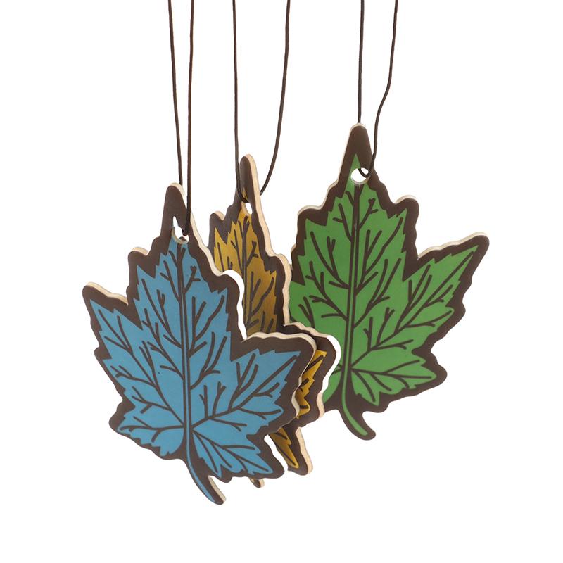 1Pcs Car Air Freshener Natural Scented Tea Paper Cone Hanging Ocean Lemon Perfume Fragrance Leaf Shape Car Accessories