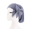 Solid color elastic streamer headscarf cap, headband cap, primer cap, hair care cap JDT-31A