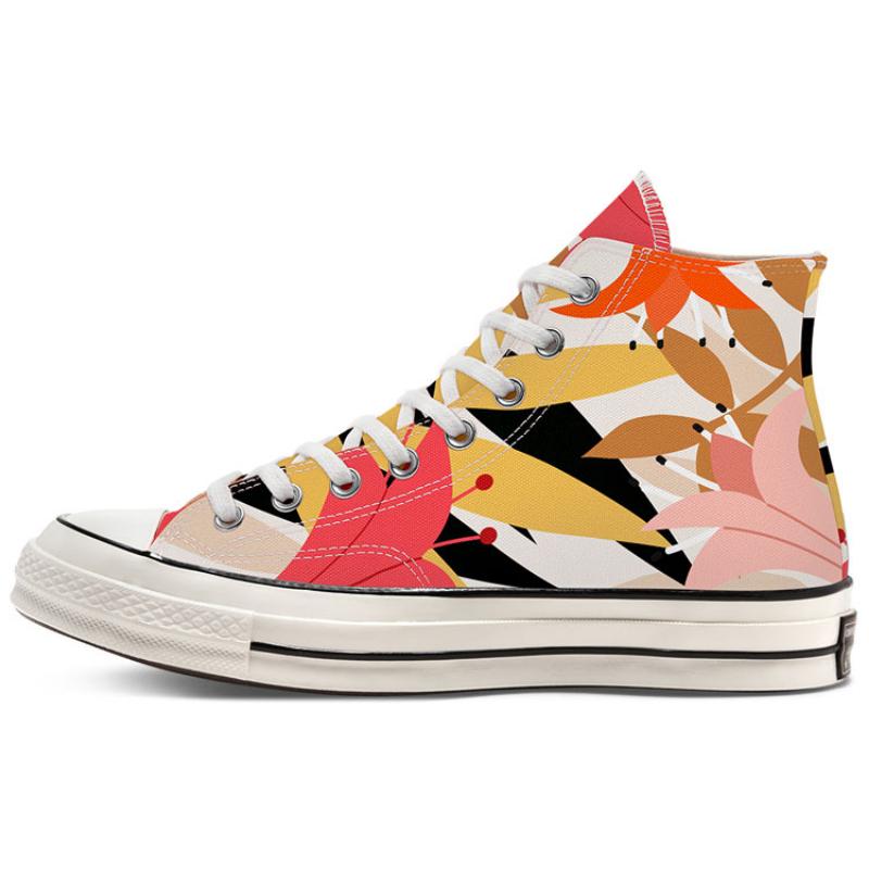 

Converse Chuck Taylor All Star 70 70 Hi Comfortable Casual High Top Espadrilles Women s White Pink Orange 36.5