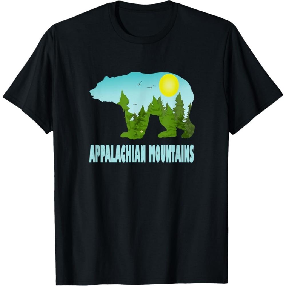 

Appalachian Mountains Bear Trees Sun T-Shirt S