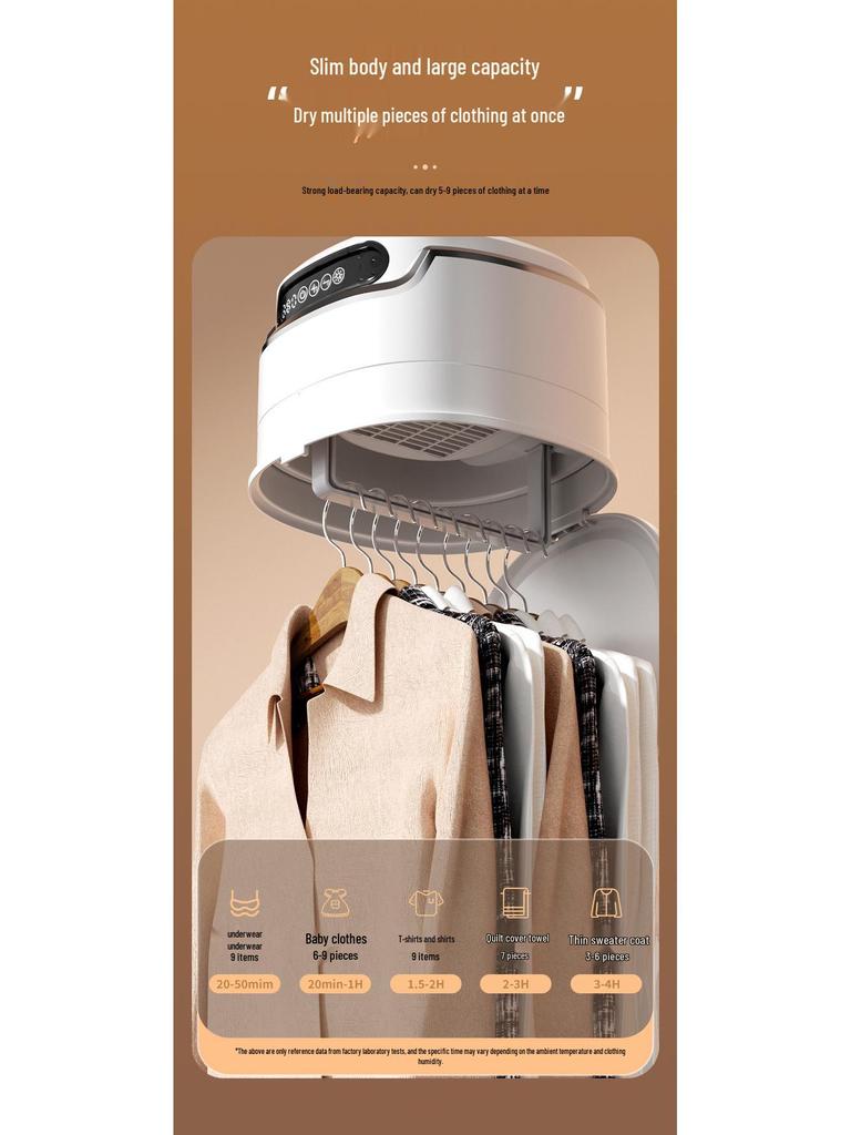Smart Portable Folding Clothes Dryer for Dorms and Households