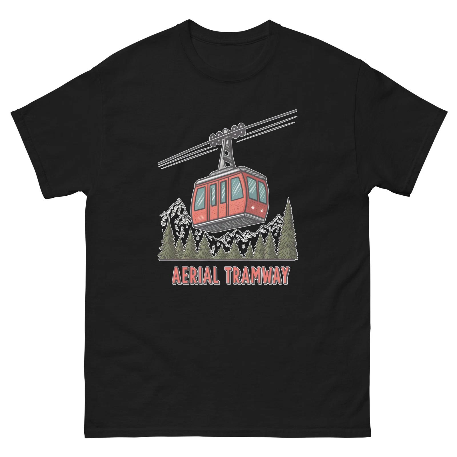 

Aerial Tramway Transportation Vehicle Illustration T-Shirt M