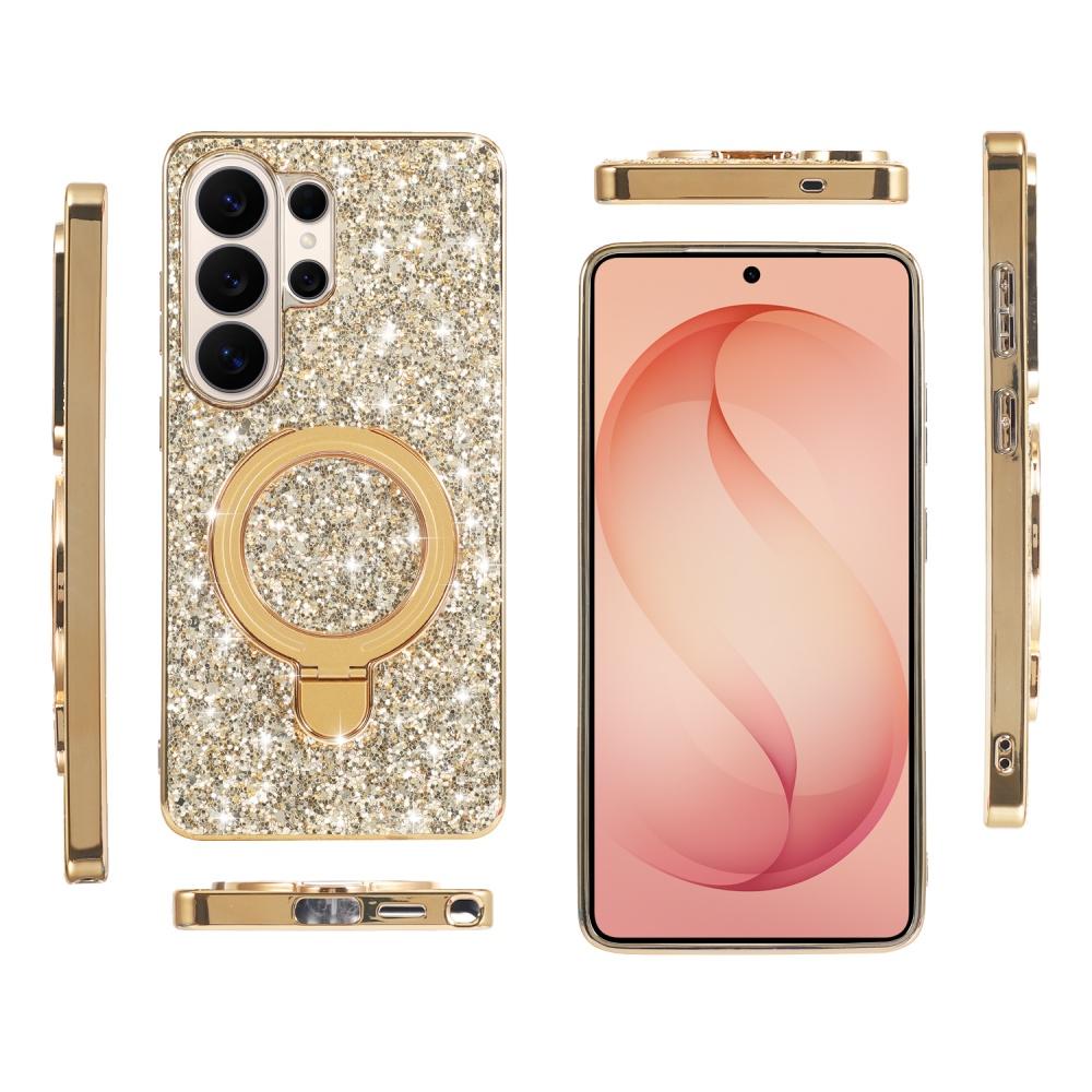 Sterren Glitter Pailletten Klapstandaard Hoesje Voor Samsung Galaxy S26 S25 S24 S23 S22 Ultra Plus A55 A56 A26 Luxe Schokbestendig Hoesje