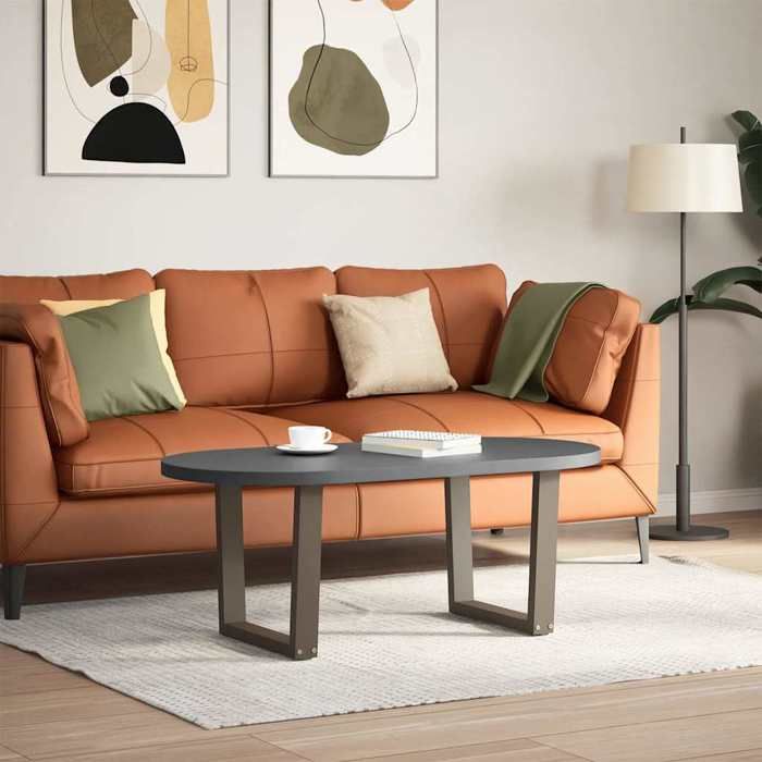 VidaXL V-shaped Coffee Table Legs, 2 Pieces, Natural Steel, 50 X (42-43,3) Cm 4012631