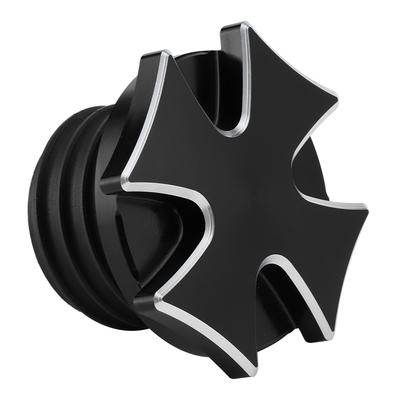 Motorcycle Crossed Fuel Oil Tank Cover CNC Billet Aluminum Cap Replacement