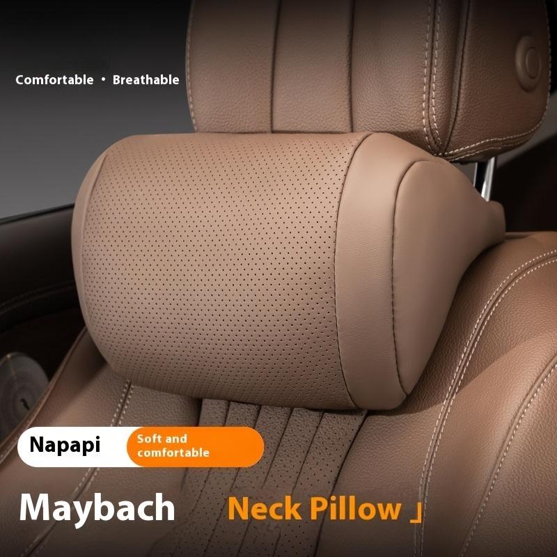 1 szt. Luksusowa poduszka pod zagłówek samochodowy - Ultra miękka, oddychająca konstrukcja z redukcją nacisku, podparciem szyi i wyprofilowana ergonomicznie, pasuje do większości pojazdów