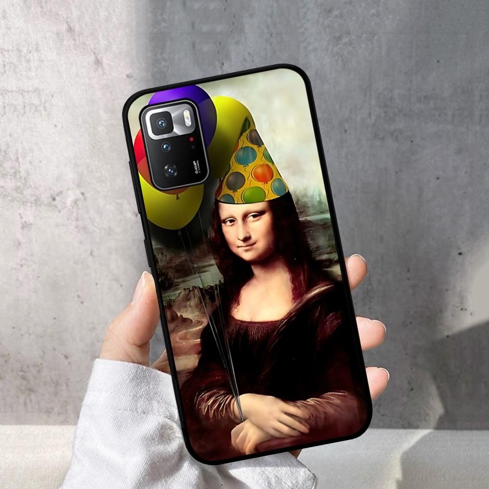 Mona Lisa Phone Case For Redmi Note 4 X 5 A 6 7 8 T 9 9S 10 11 11S 11Epro Poco M3 Pro