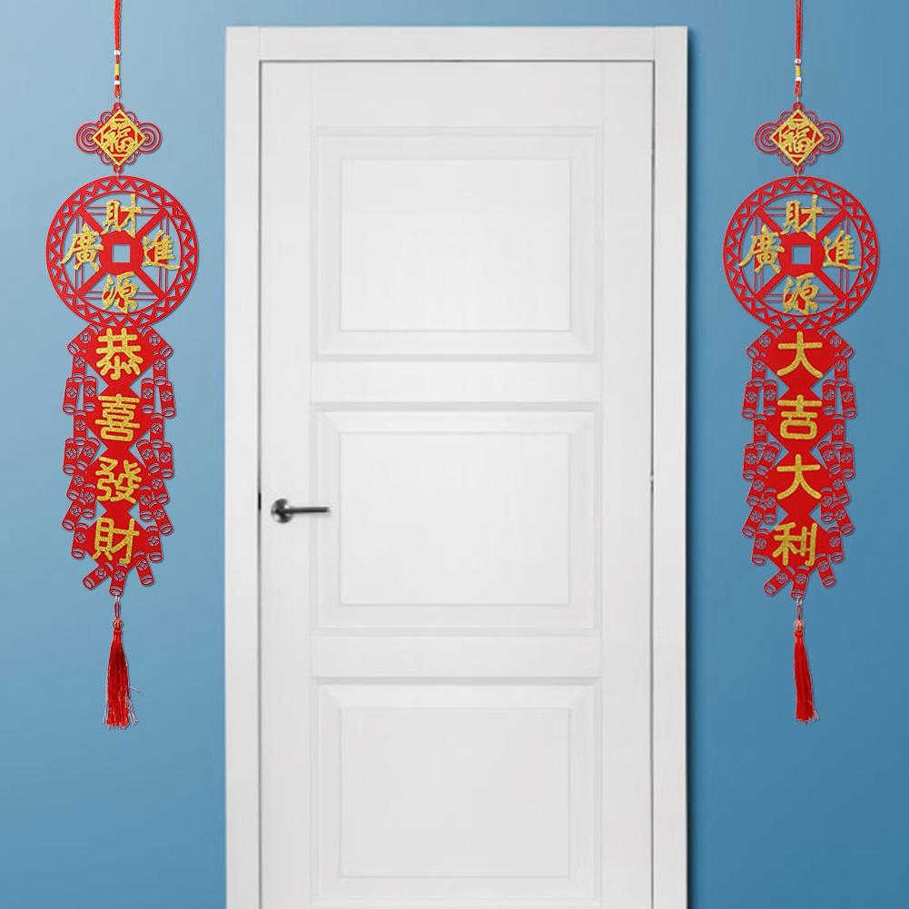 2 szt. Tradycyjne kuplety Chiński Nowy Rok Święto Wiosny Wisząca zawieszka Dekoracja domu