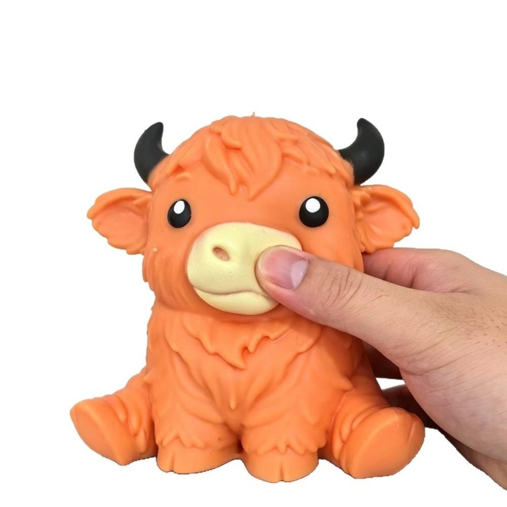 Squeeze Highland Cow Squishies Toy Slow Rising Highland Cow Sensory Toy Kids Gifts