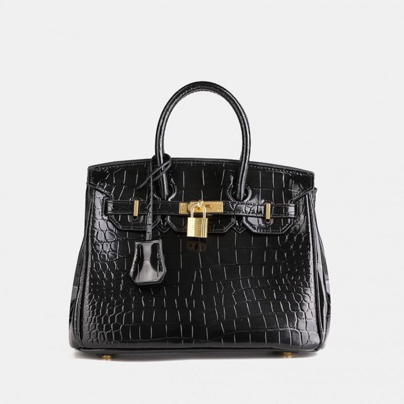 Borsa Tote di Lusso in Pelle di Coccodrillo Grande Capacità Borsa a Spalla da Donna 2026