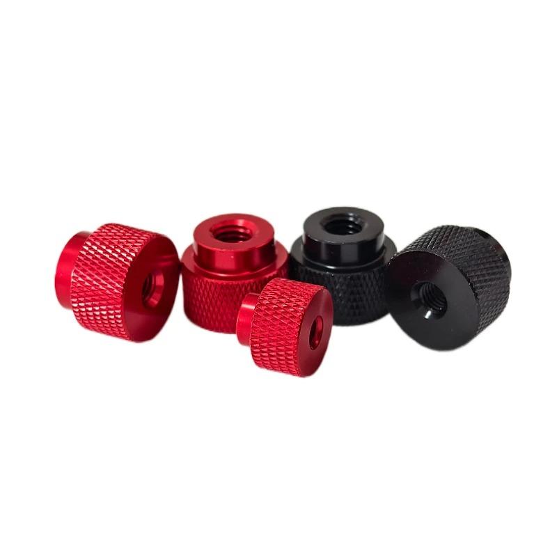 10pcs M3 M4 Through Hole Hand Nut Knurled Aluminum Thumb Nut for Locking Airframe Aluminum Alloy Tighten Hand Nut