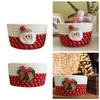 Christmas Woven Storage Basket Christmas Present Candy Storage Baskets Santa Snowman Desktop Organizer Sundries Storage Box