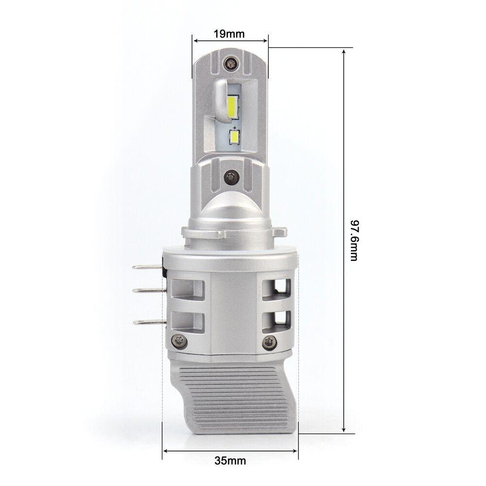 H15 LED Bulbs 12-24V CANBUS CSP 2 Pcs 2x 8000lm Strong White Off-Road