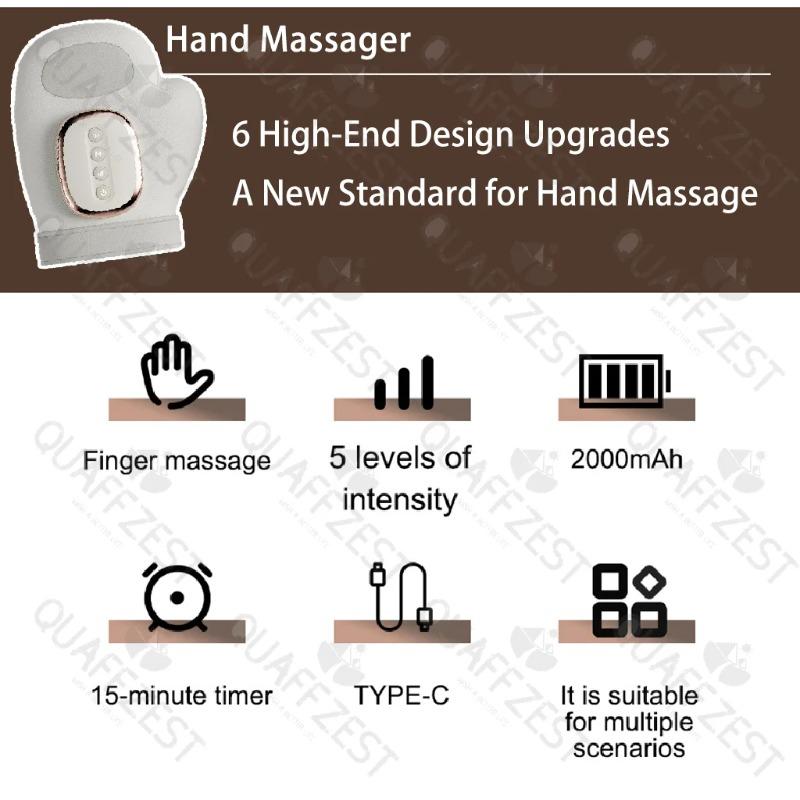2026 Nieuw Cadeau Elektrische Handmassager met Luchtkussen Carpaal Tunnel Pols Vinger Massagers Draagbare Trillende Handschoenen Kneedrollen