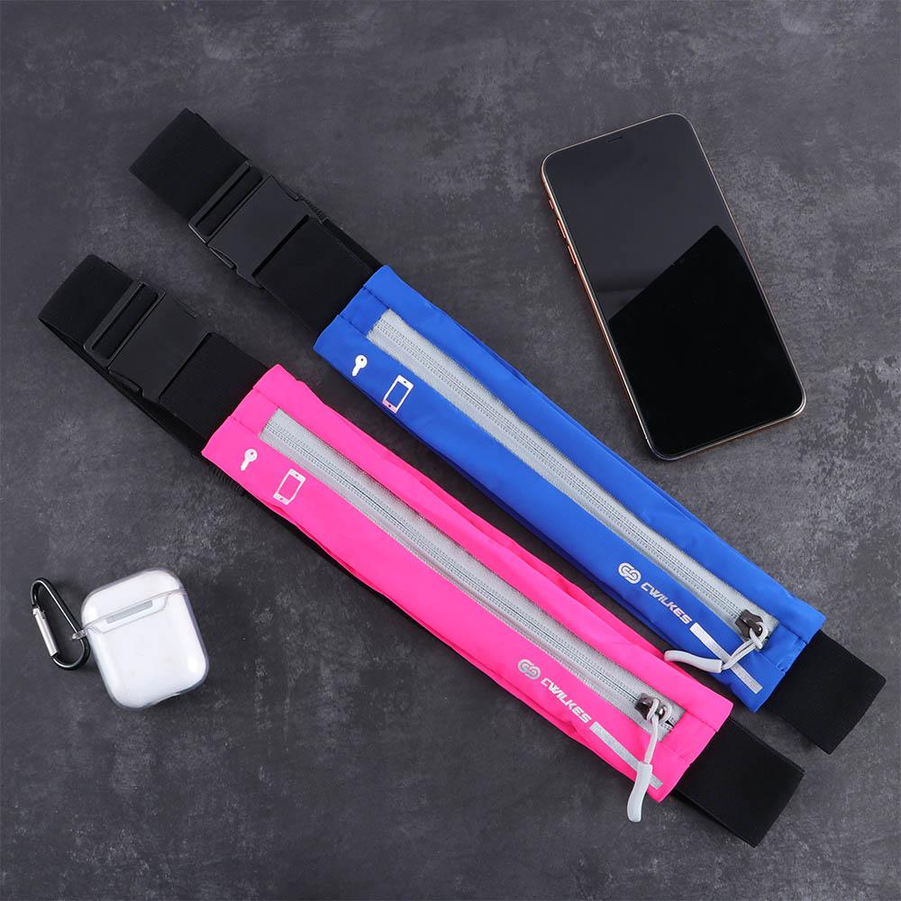 

Accessories Hidden Pouch Men Women Waterproof Gym Bag Sports Belt Waist Pack Running Waist Bag чёрный