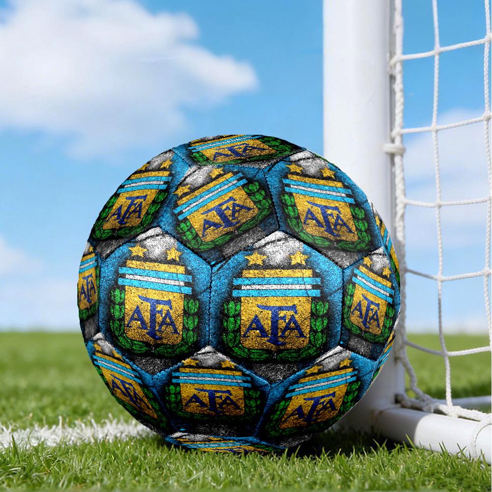 Argentina Football Club Printed Size 5 Soccer Balls, High-Quality, Anti-Slip, Protective Football, A Unique Gift , Birthdays, Christmas Gifts