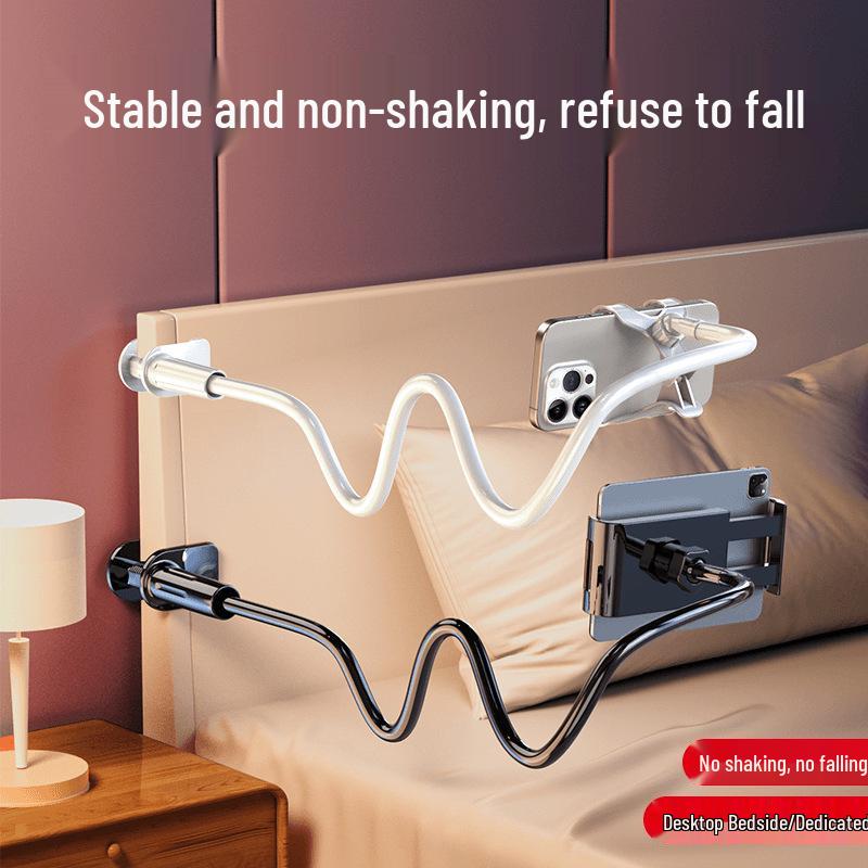 Universal Tablet & Phone Holder - Bedside Stand for Lazy Viewing and Streaming