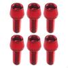 6pcs Bike Stem Bolts Set M6 X 18mm Bright Color High Carbon Steel Disc Brake