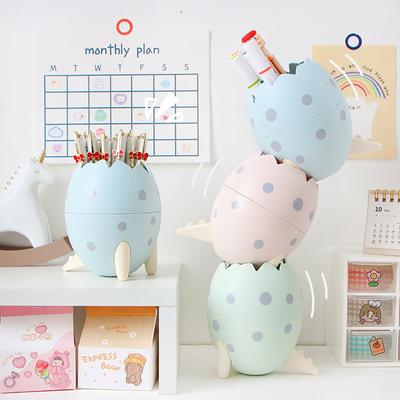Cutie de Depozitare Ou Dinozaur Desen Animat Creativ Ins Frumos Drăguț Trepied Acasă Desktop Multifuncțional Cutie de Depozitare Suport pentru Pixuri