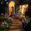 1/2/4PCS LED Red White Blue Star Solar Lights Outdoor Waterproof Fairy Atmosphere Night Light Independence Day 4th Of July Decor