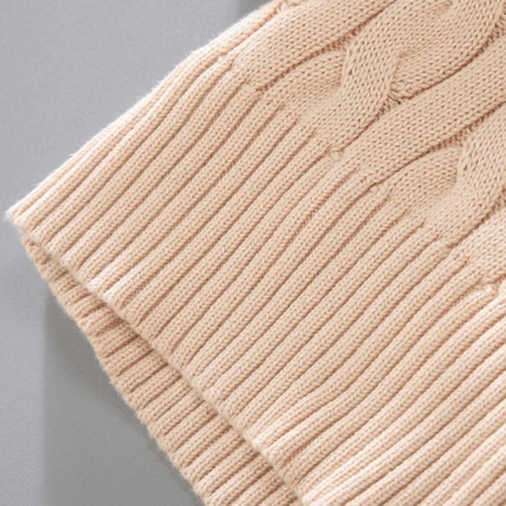 Pánské svetry ze 100% bavlny, vysoce kvalitní podzimní pletený svetr s copánkovým vzorem na zip, rolákové pulovry se zipem, Homme