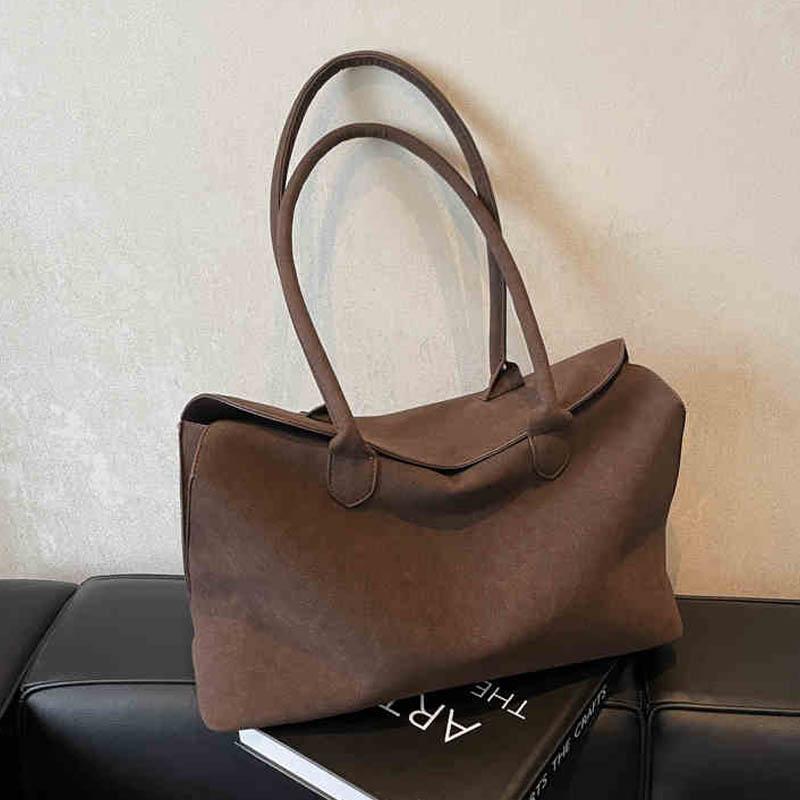 Luxury Designer Tote Bag for Women New Fashion Retro Shoulder Bags French Simple Commuter Large Capacity Underarm Bags
