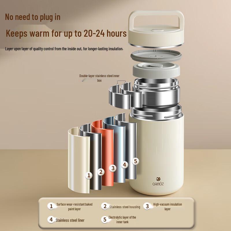 CAMUZ 316 Edelstahl Isolier-Lunchbox