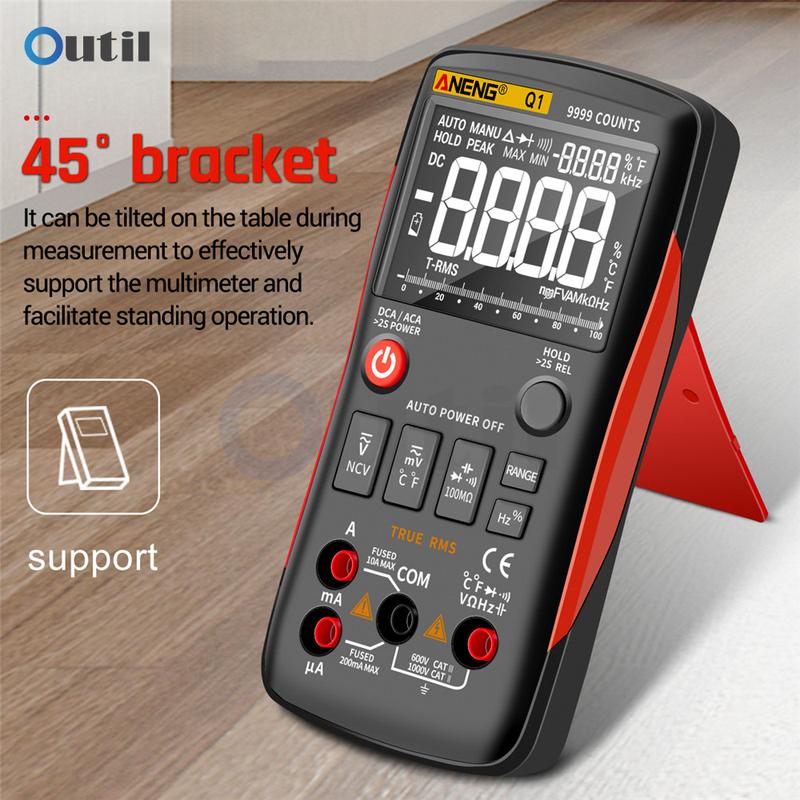 ANENG Q1 Digital Multimeter 9999 Analog Tester True RMS DIY Transistor Capacitor NCV Testers Lcr Meter Professional Multimetro