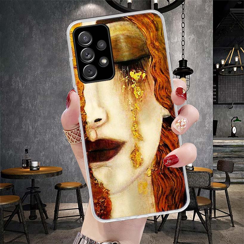 Kiss by Gustav Klimt Desig Soft Phone Case For Samsung Galaxy S22 S23 S24 S25 Edge S26 Ultra S20 FE S21 Plus + Fundas Coque Gala
