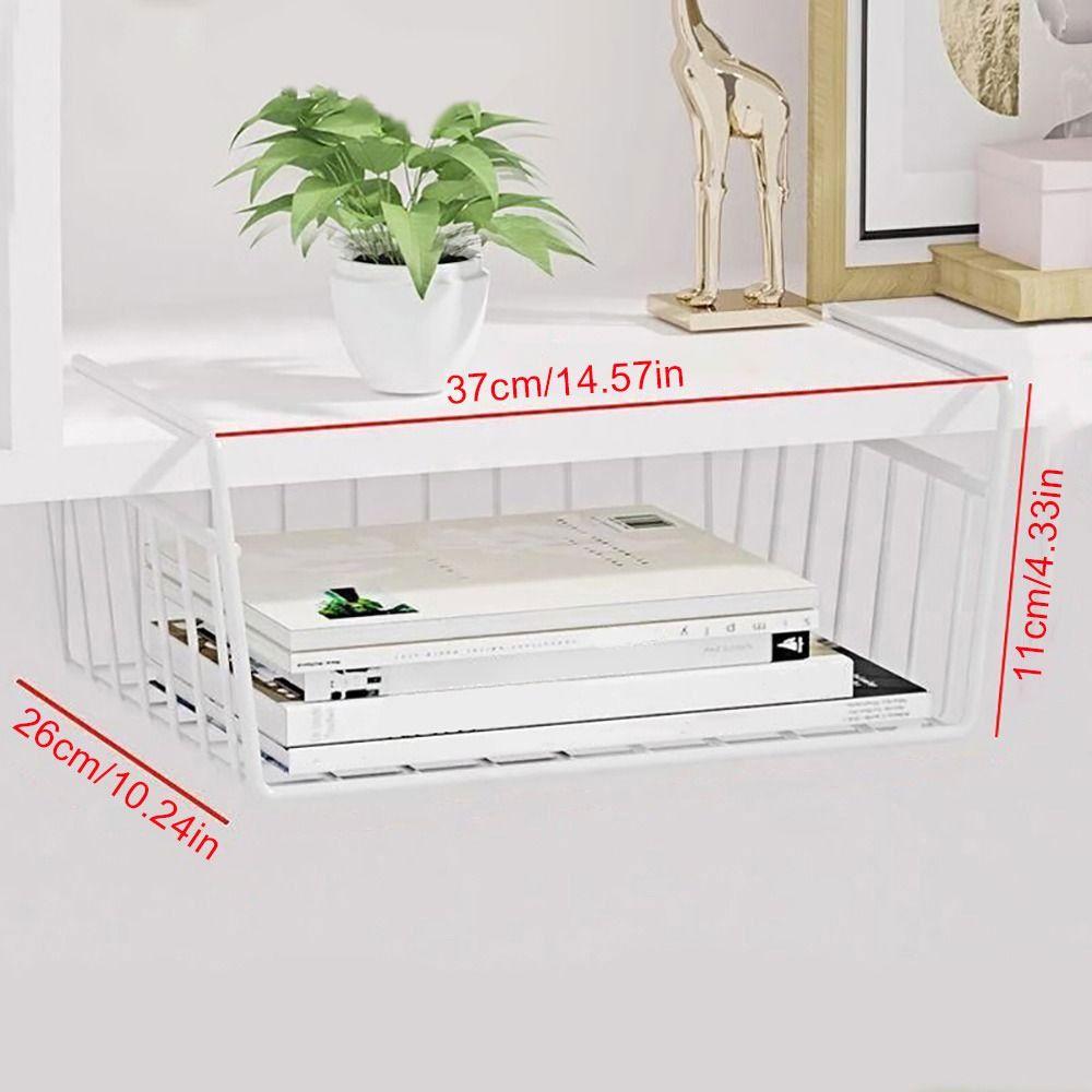 1 шт. Тримачі для настільної шафи Стелаж для зберігання в шафі Під столом Підвісна сітчаста корзина